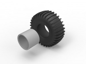 Wheel from atlas atv scale 1 to 20 3D Print Model