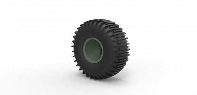 Offroad wheel 37 scale 1 to 20 3D Принт Модель .c4d .max .obj .3ds .fbx .stl .blend 