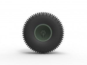 Offroad wheel 37 scale 1 to 20 3D Принт Модель