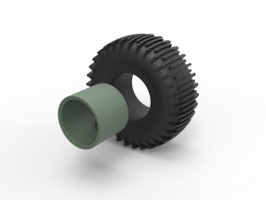 Offroad wheel 37 scale 1 to 20 3D Принт Модель