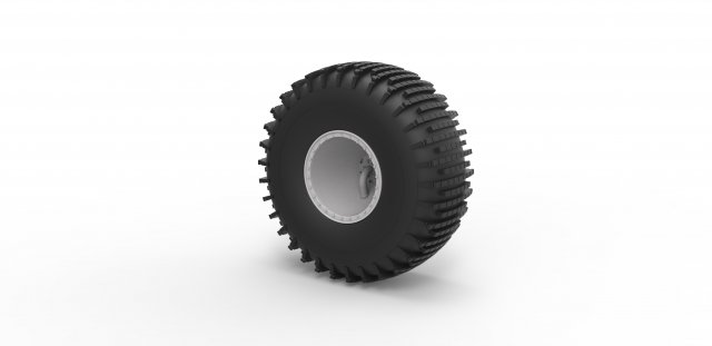 Offroad wheel 38 scale 1 to 20 3D Baskı Modeli .c4d .max .obj .3ds .fbx .stl .blend 