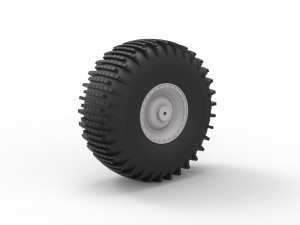 Offroad wheel 38 scale 1 to 20 3D Baskı Modeli