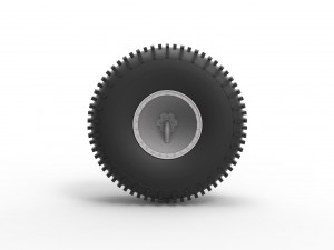 Offroad wheel 38 scale 1 to 20 3D Baskı Modeli
