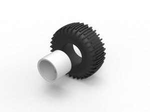 Offroad wheel 38 scale 1 to 20 3D Baskı Modeli