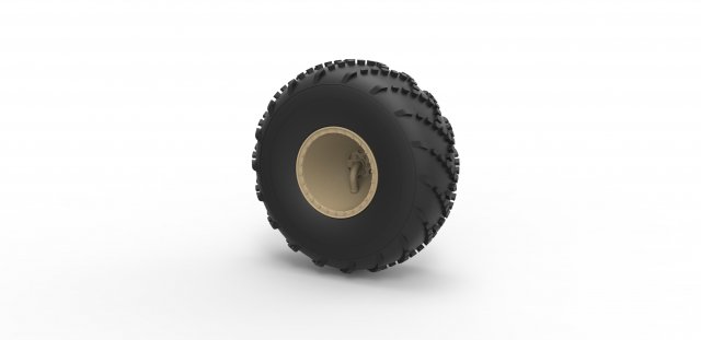 Offroad wheel 39 scale 1 to 20 3D Принт Модель .c4d .max .obj .3ds .fbx .stl .blend 