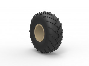 Offroad wheel 39 scale 1 to 20 3D Принт Модель