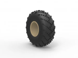 Offroad wheel 39 scale 1 to 20 3D Print Model