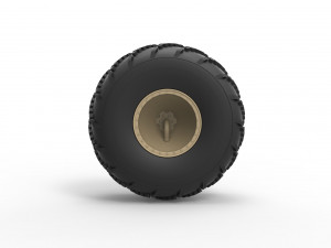 Offroad wheel 39 scale 1 to 20 3D Принт Модель
