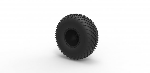 Offroad wheel 40 scale 1 to 20 3D Принт Модель .c4d .max .obj .3ds .fbx .stl .blend 