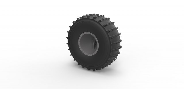 Offroad wheel 41 scale 1 to 20 3D Baskı Modeli .c4d .max .obj .3ds .fbx .stl .blend 
