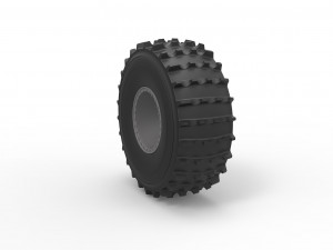 Offroad wheel 41 scale 1 to 20 3D Baskı Modeli