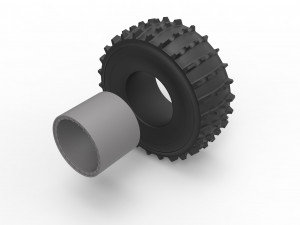 Offroad wheel 41 scale 1 to 20 3D Baskı Modeli
