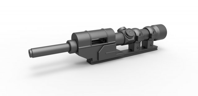 Scope for cosplay blaster 16 Model do druku 3D .c4d .max .obj .3ds .fbx .stl .blend 