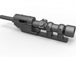 Scope for cosplay blaster 16 Model do druku 3D