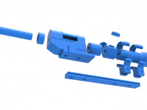 Scope for cosplay blaster 16 3D Print Model