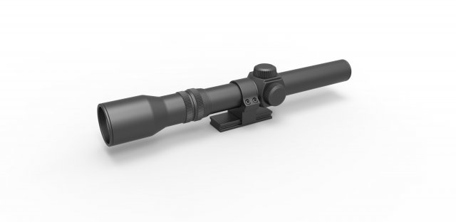 Scope for cosplay blaster 17 Modèles 3D en vedette .c4d .max .obj .3ds .fbx .stl .blend 