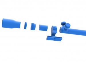 Scope for cosplay blaster 17 Modèles 3D en vedette