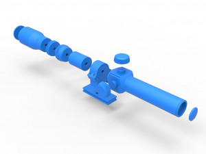 Scope for cosplay blaster 17 Modèles 3D en vedette