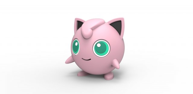 Jigglypuff Modelo de impresión 3D .c4d .max .obj .3ds .fbx .stl .blend 