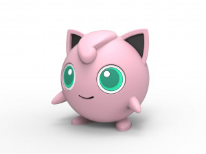 Jigglypuff 3D Print Model