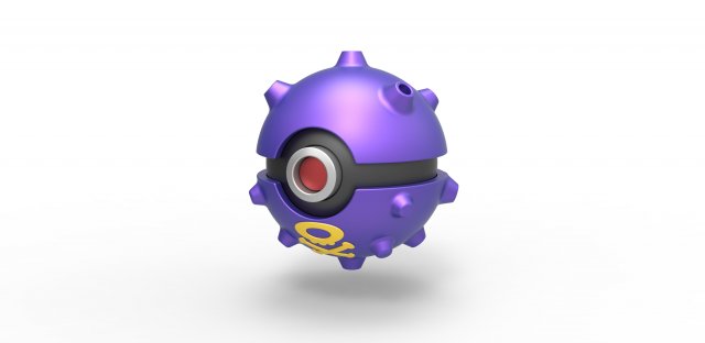 Koffing orb 3Dプリントモデル .c4d .max .obj .3ds .fbx .stl .blend 