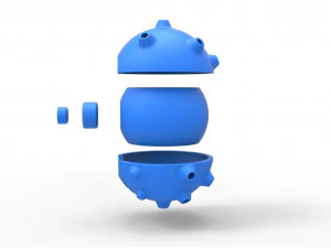 Koffing orb 3D Print Model