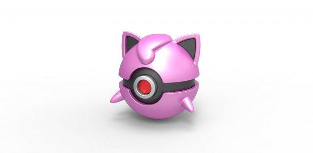 Jigglypuff orb Modelo de Impressão 3D .c4d .max .obj .3ds .fbx .stl .blend 