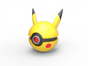 Orbe Pikachu Modèles 3D en vedette