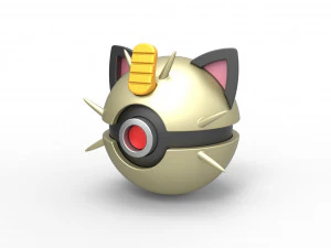 Meowth orb 3D Print Model
