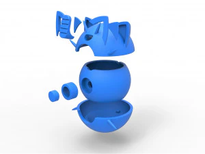 Miyav k&uuml;resi 3D Baskı Modeli