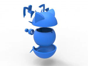 Miyav k&uuml;resi 3D Baskı Modeli