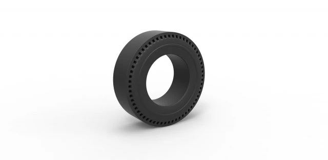 Rear tire of vintage dragster Version 1 Scale 1 to 10 3D Print Model .c4d .max .obj .3ds .fbx .stl .blend 