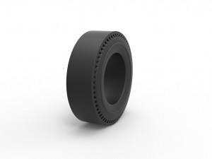 Rear tire of vintage dragster Version 1 Scale 1 to 10 Modello di stampa 3D