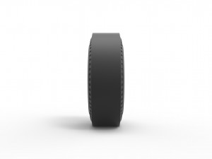 Rear tire of vintage dragster Version 1 Scale 1 to 10 Modello di stampa 3D
