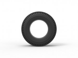 Rear tire of vintage dragster Version 1 Scale 1 to 10 Modello di stampa 3D
