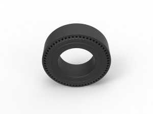 Rear tire of vintage dragster Version 1 Scale 1 to 10 Modello di stampa 3D