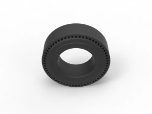 Rear tire of vintage dragster Version 1 Scale 1 to 10 3D Print Model