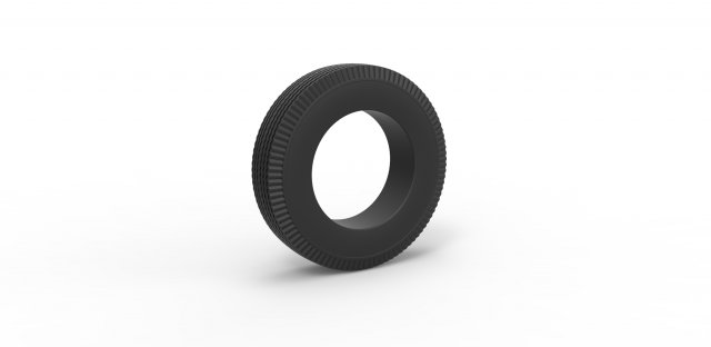 Retro car tire scale 1 to 10 3D 打印模型 .c4d .max .obj .3ds .fbx .stl .blend