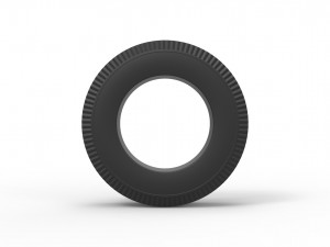 Retro car tire scale 1 to 10 3D 打印模型