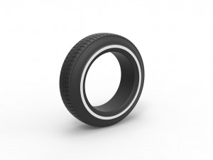 Lowrider tire scale 1 to 10 3D Print Model