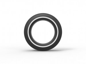 Lowrider tire scale 1 to 10 3D 打印模型