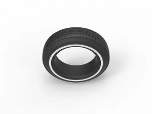 Lowrider tire scale 1 to 10 3D Print Model