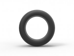 Vintage monster truck tire scale 1 to 25 3D Baskı Modeli