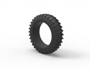 Tractor tire scale 1 to 25 3D Baskı Modeli