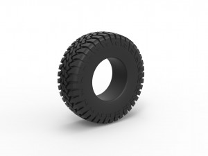 Trophy truck tire scale 1 to 10 3Dプリントモデル