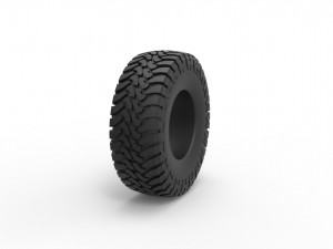 Trophy truck tire scale 1 to 10 3D Принт Модель