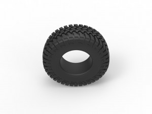 Trophy truck tire scale 1 to 10 3D Принт Модель