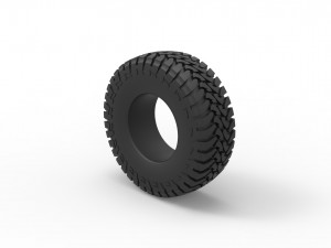 Trophy truck tire scale 1 to 10 3D Принт Модель