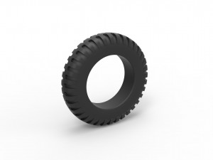Old truck tire scale 1 to 25 3D प्रिंट मॉडल