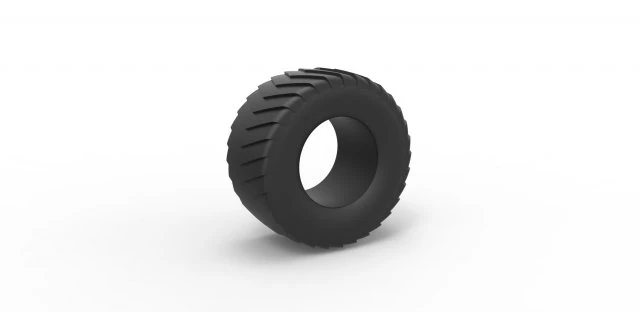Pulling truck tire scale 1 to 10 3D Print Model .c4d .max .obj .3ds .fbx .stl .blend 